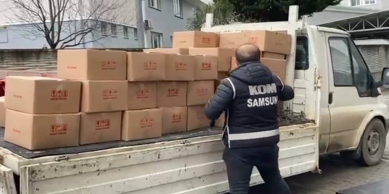 Samsun’da Kaçak İçki Üretiminde Kullanılan 1 Ton Etil Alkol Ele Geçirildi