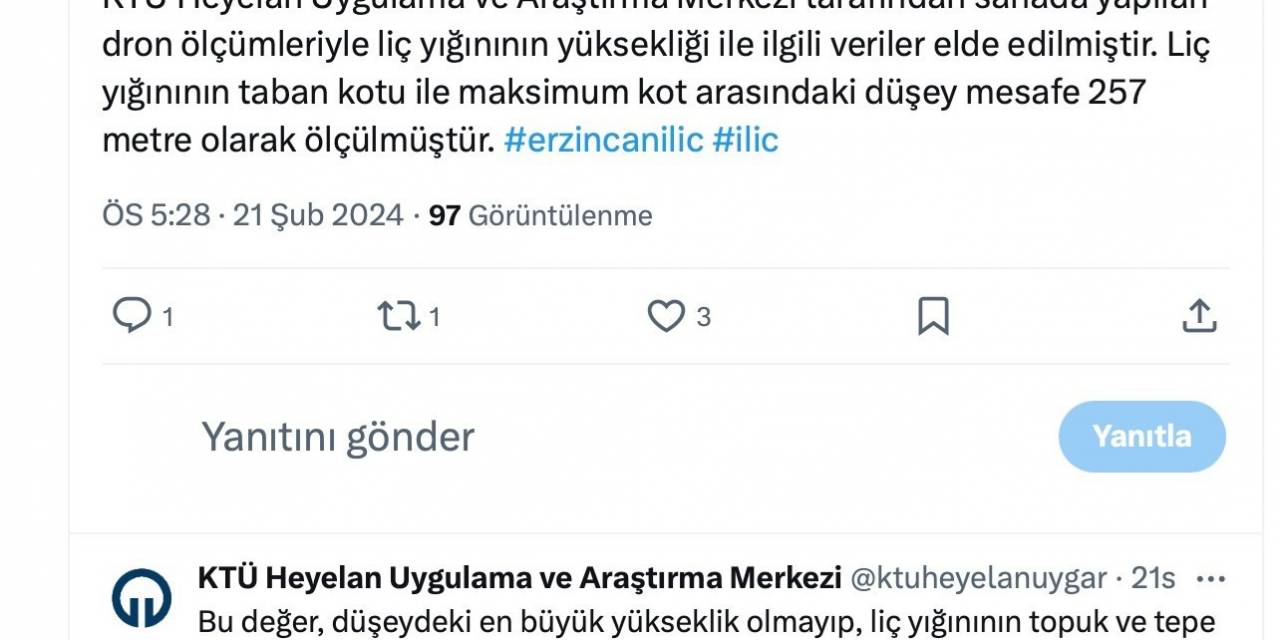 İliç’te Liç Yüksekliği Sınırı Aşıldı Bilgisi Kaynağından Düzeltildi