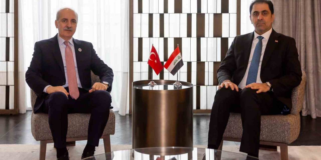 Tbmm Başkanı Kurtulmuş, Irak Temsilciler Meclisi Başkanvekili Mendelavi İle Görüştü
