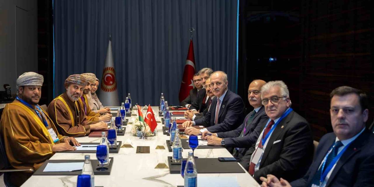 Tbmm Başkanı Kurtulmuş, Umman Şura Meclisi Başkanı Al Maawali İle Bir Araya Geldi