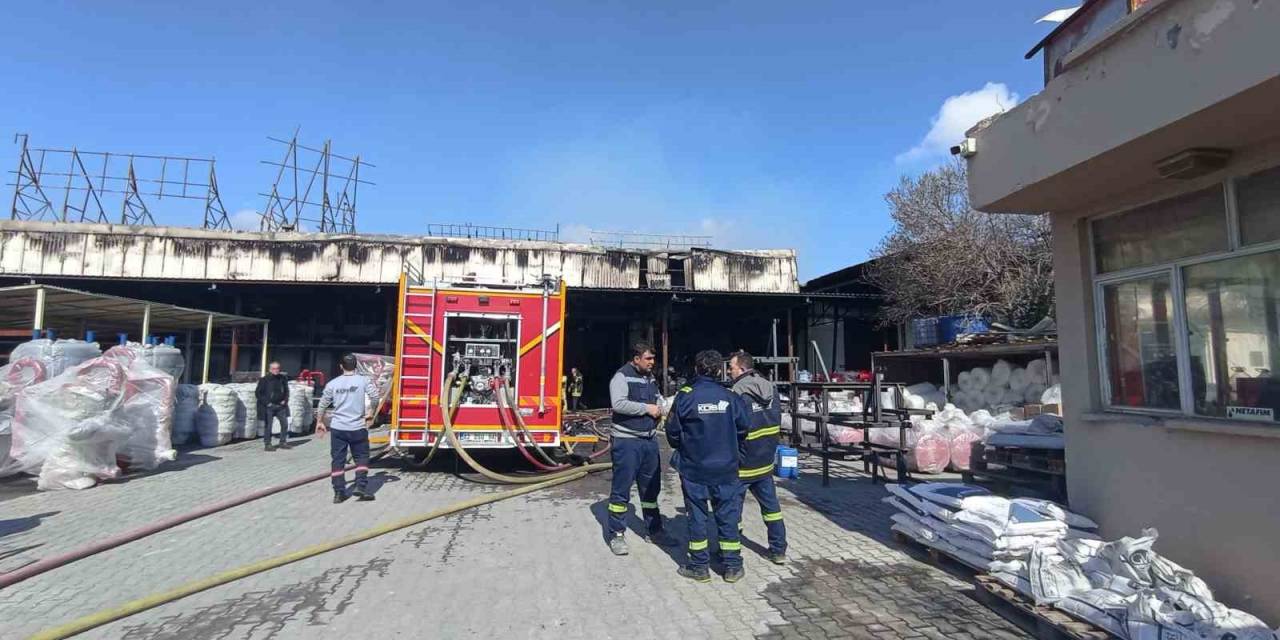 Konya’da Sanayi Bölgesinde Yangın