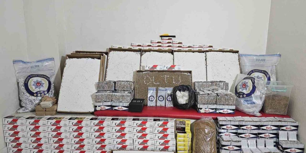 Oltu Polisi Kaçak Sigara Ele Geçirildi