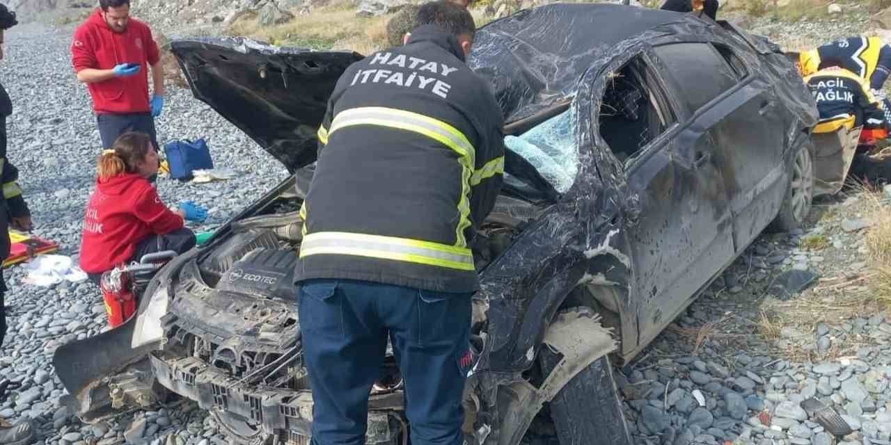 Hatay’da Otomobil Uçuruma Yuvarlandı: 1 Ölü, 1 Ağır Yaralı