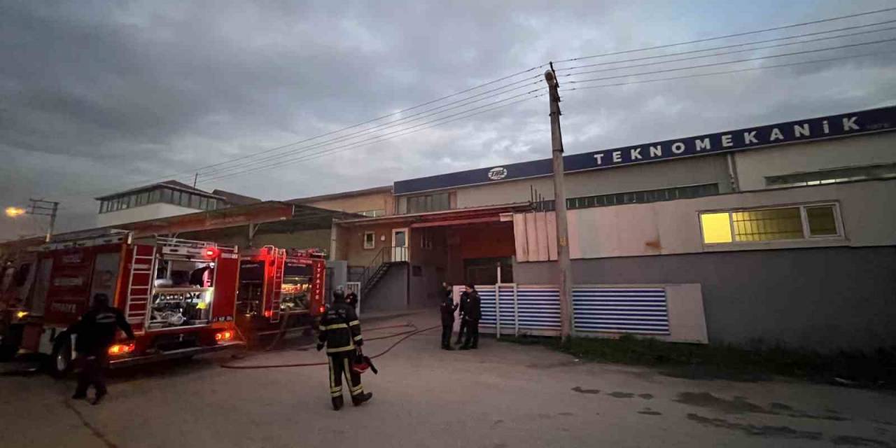 Çelik Konstrüksiyon İmalatı Yapılan İş Yerinde Yangın