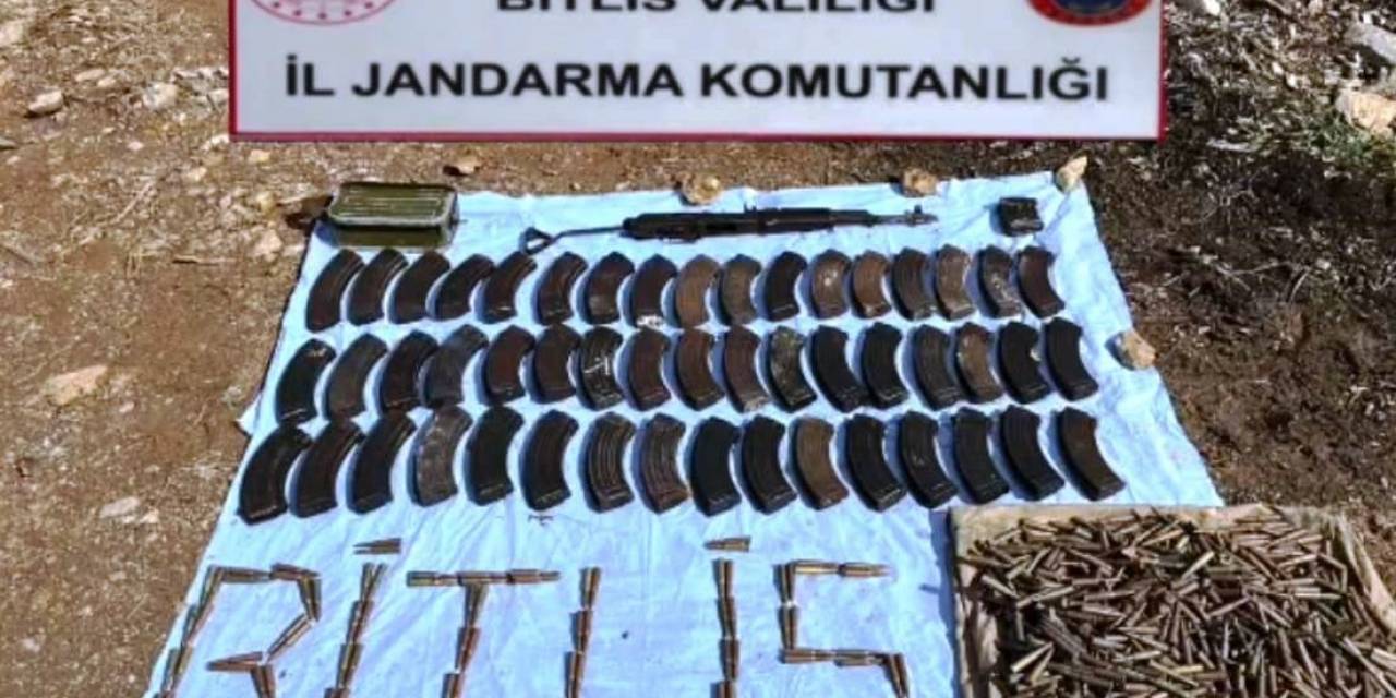 Bitlis’te Silah Ve Çok Sayıda Mühimmat Ele Geçirildi