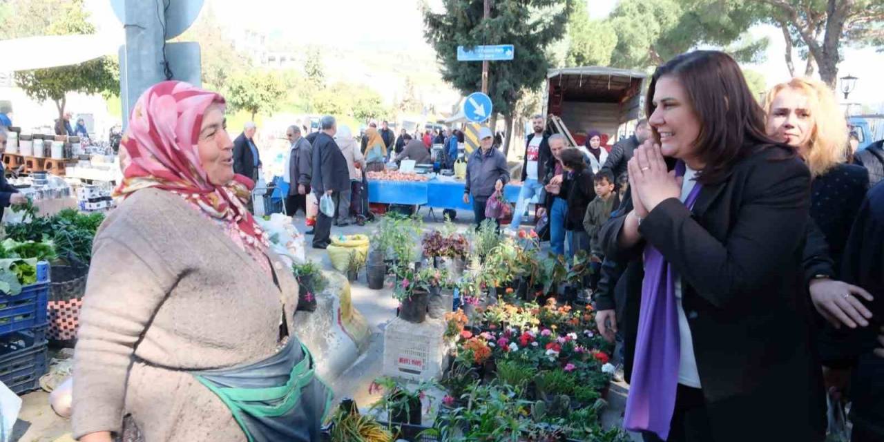 Çerçioğlu, Cumartesi Pazarı’nda Vatandaşlarla Bir Araya Geldi