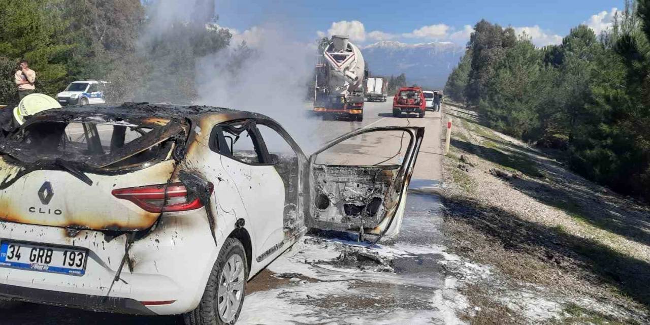Muğla’da Araç Yangını