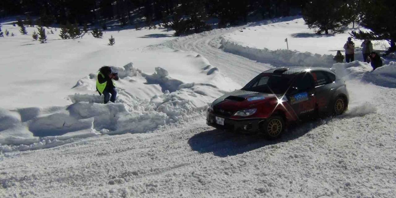 Kars’ta Rallicilerin Karla Sınavı