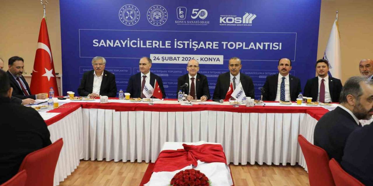 Bakan Şimşek, Konya Osb’de Sanayicilerle Buluştu