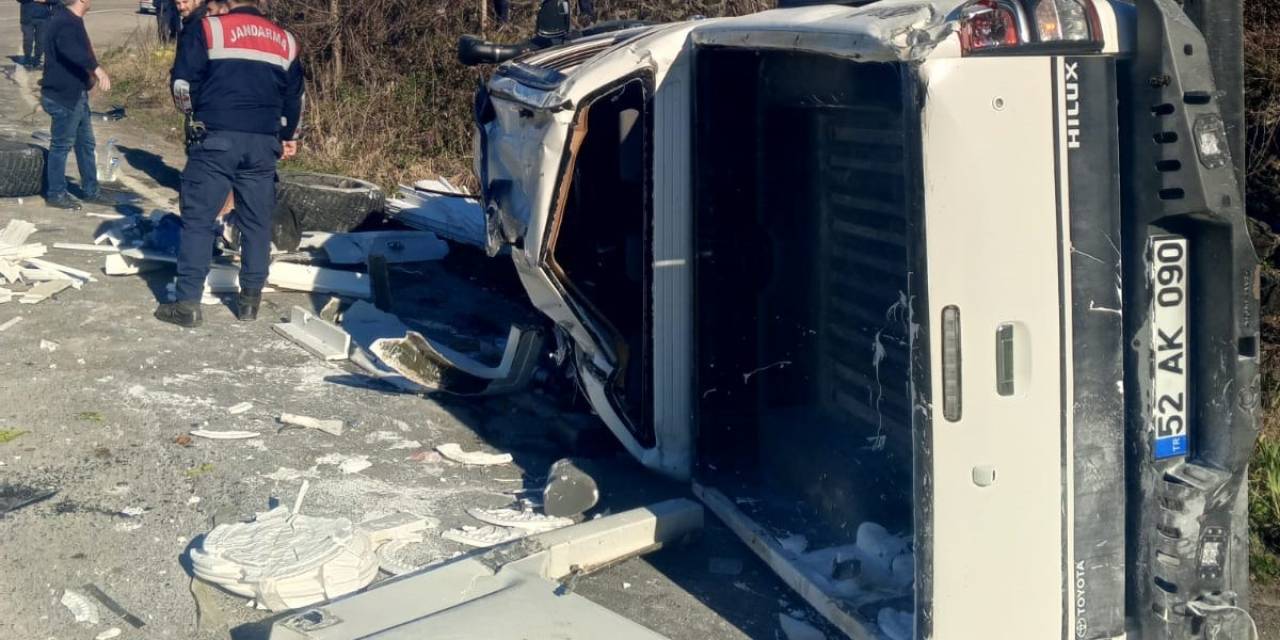 Ordu’da Kamyonet Takla Attı: 1 Ölü, 3 Yaralı