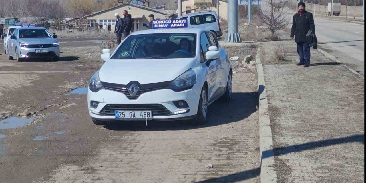 Aşkale’de Mtsk Direksiyon Sınav Heyecanı