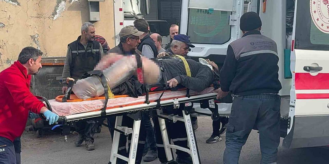 Kasanın Altında Kalan İşçi Ağır Yaralandı