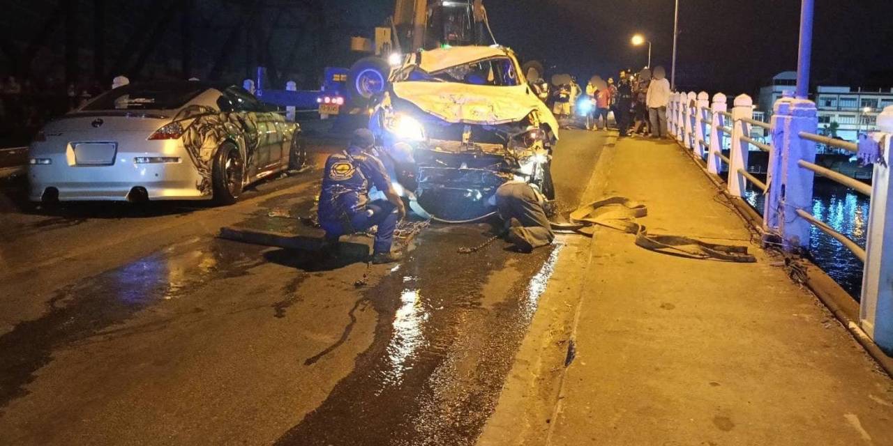 Kızgın Sürücü Aracıyla Otomobile Vurup Köprüden Nehre Uçtu: 2 Ölü