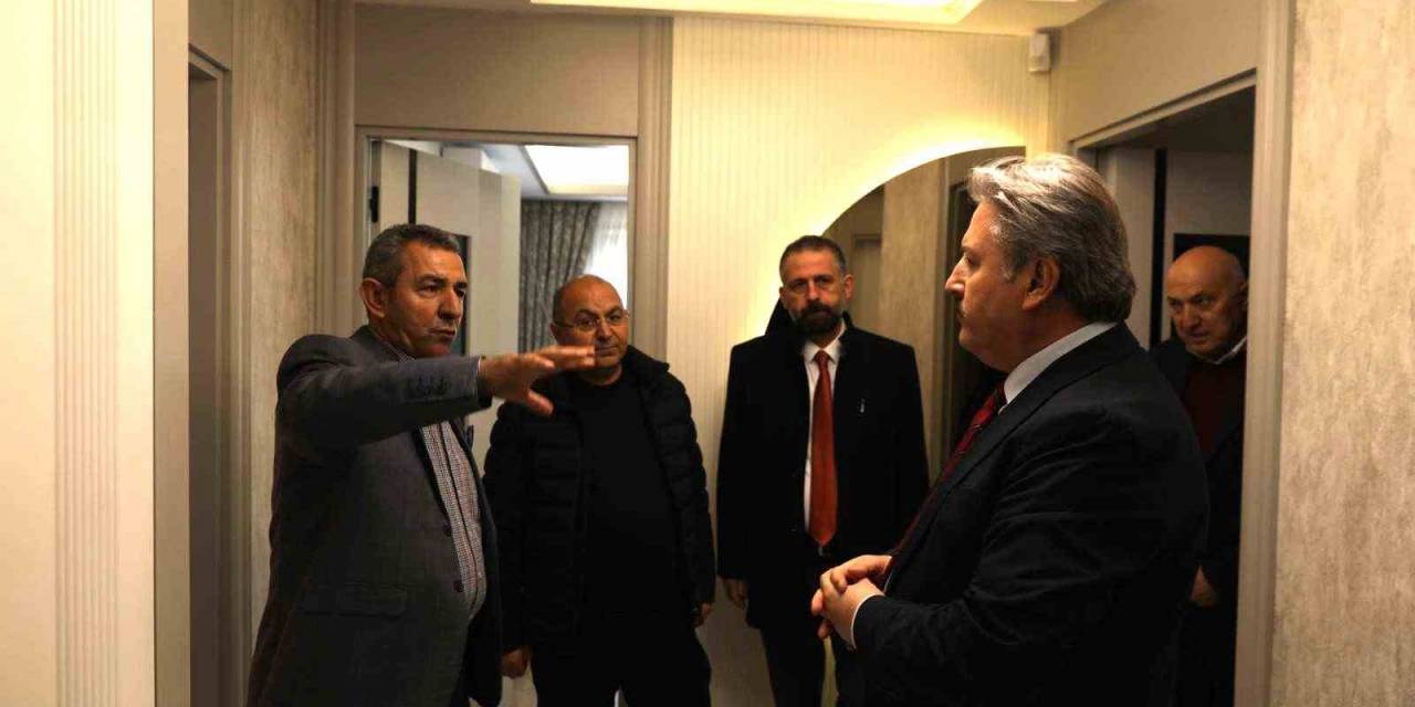 Başkan Palancıoğlu, Yıldırım Beyazıt Mahallesi’nde Kentsel Dönüşüm Dairelerini İnceledi