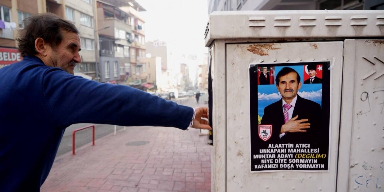 Esnaftan ’muhtar Adayı Değilim’ Afişi