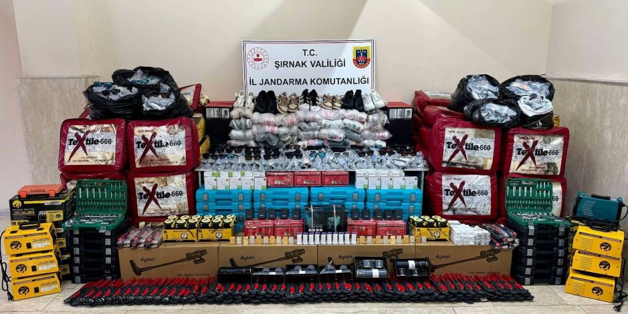 Şırnak’ta 3.5 Milyon Lira Değerinde Kaçak Ürünler Ele Geçirildi