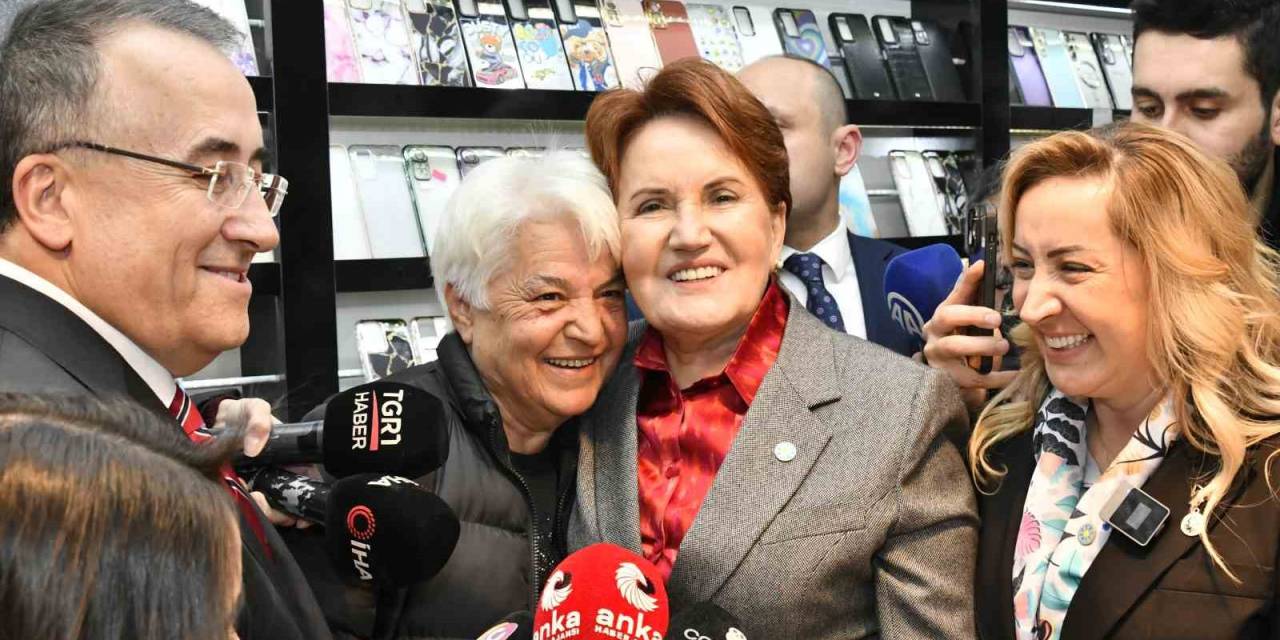 İyi Parti Lideri Akşener, Yenimahalle’de Esnafı Ziyaret Etti