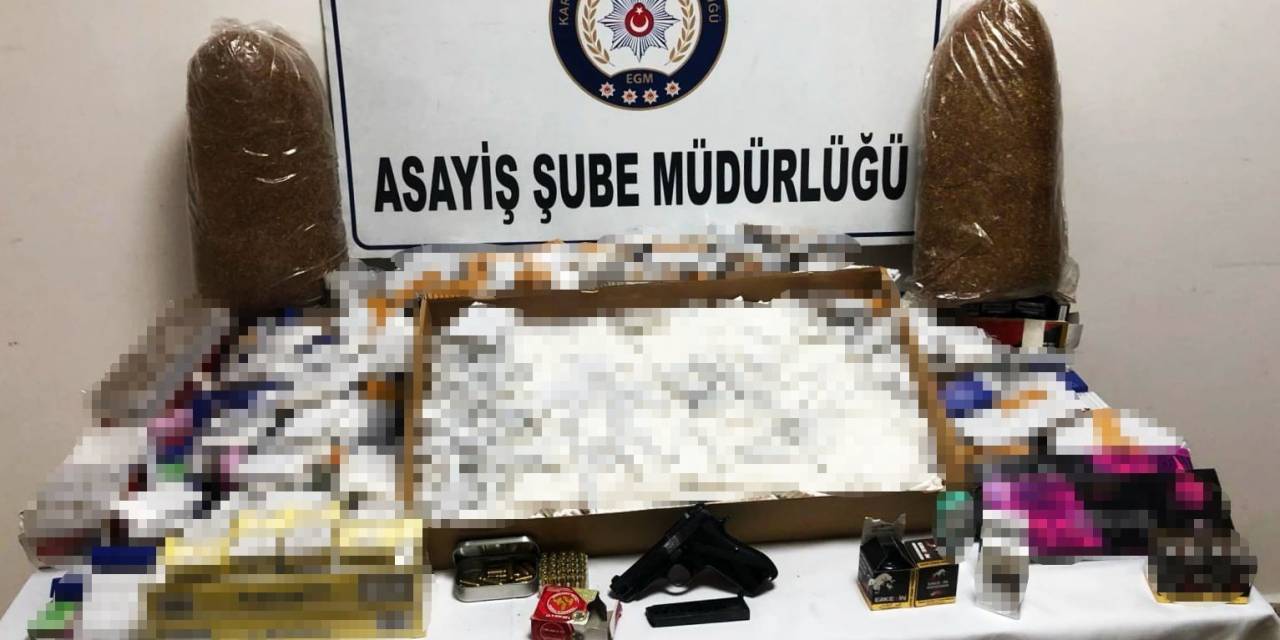Karabük’te Ruhsatsız Silah Ve Bandrolsüz Sigara Ele Geçirildi