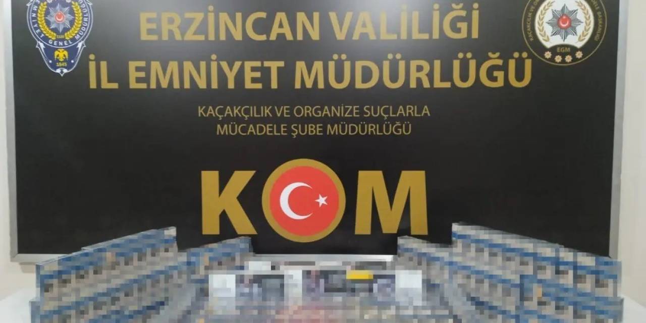 Erzincan’da 400 Paket Kaçak Sigara Ele Geçirildi