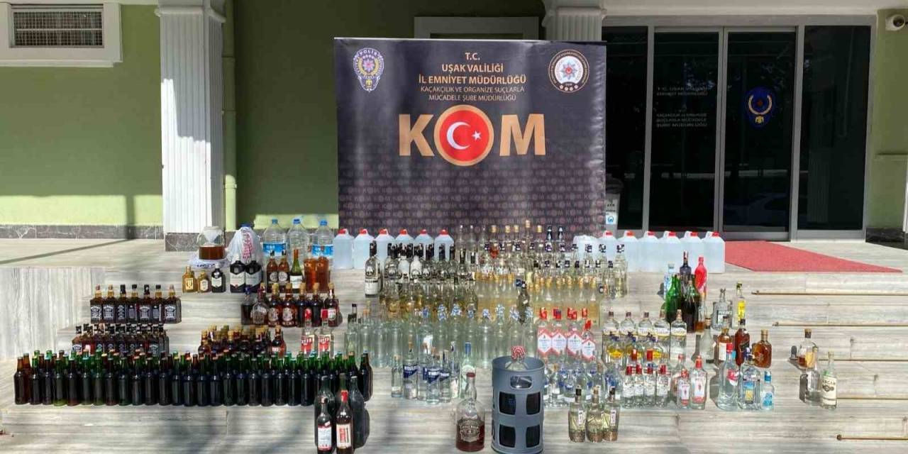 Uşak’ta Kaçak Alkol Operasyonu