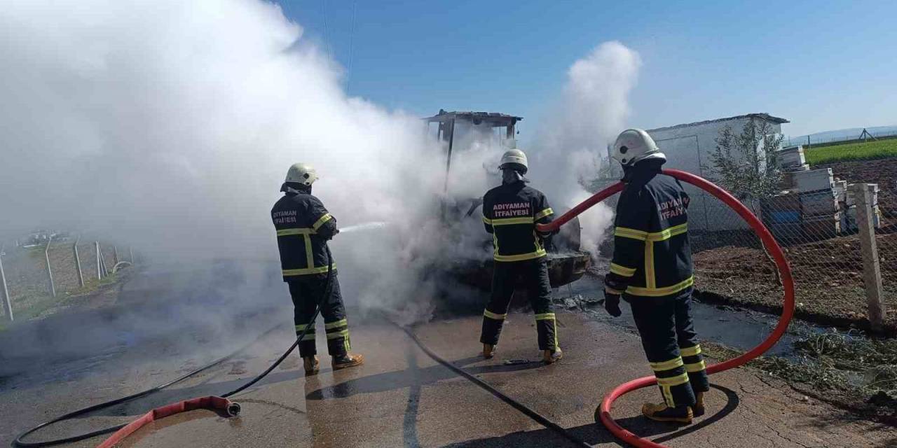 Seyir Halindeki Kepçe Cayır Cayır Yandı