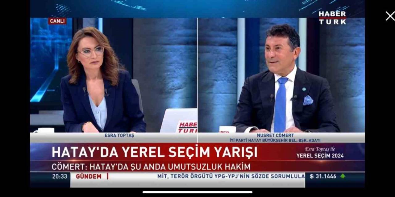 İyi Parti Hatay Büyükşehir Belediye Başkan Adayı Cömert: "hayatımın Bu Bölümünü Hatay’a Adamak İstedim”