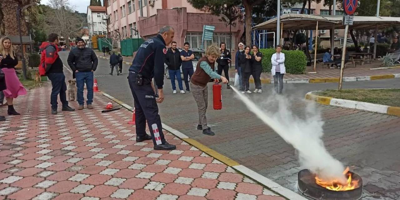 Aydın Devlet Hastanesi Personeline Yangın Eğitimi Verildi