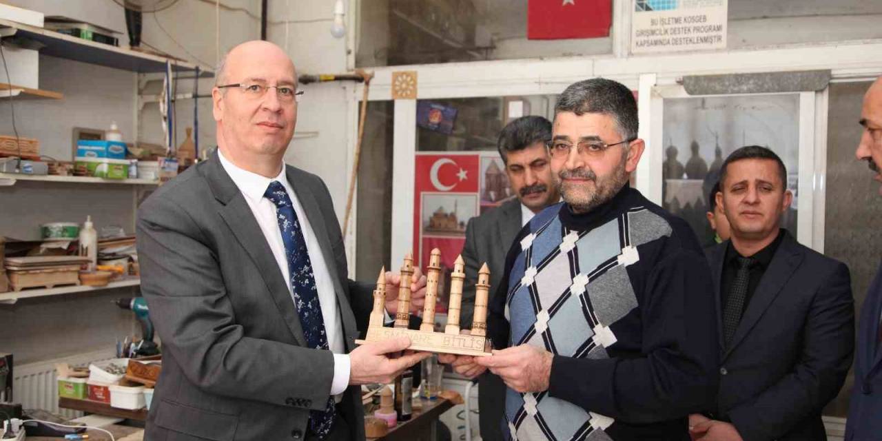 Defterdar Öztürk’ten Ahlatlı El Sanatkarlarına Ziyaret