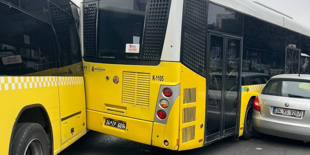 Eyüpsultan’da 2 İett Otobüsü Kazaya Karıştı