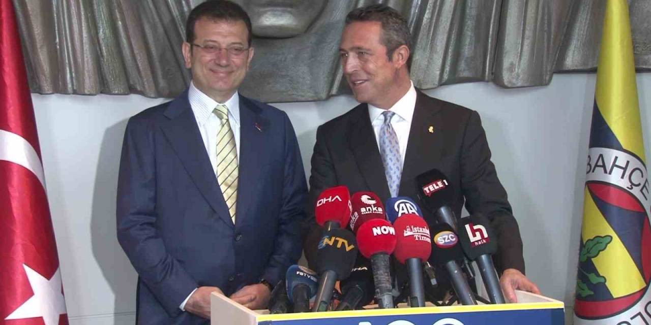 Başkan İmamoğlu’ndan Sarı Lacivertli Kravatıyla Başkan Ali Koç’a Ziyaret