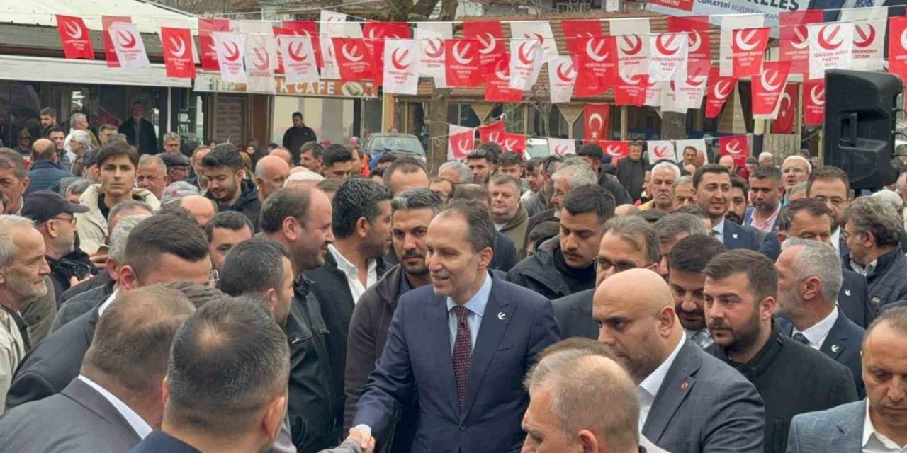 Fatih Erbakan Cumayeri’nde Seçim Ofisini Açtı