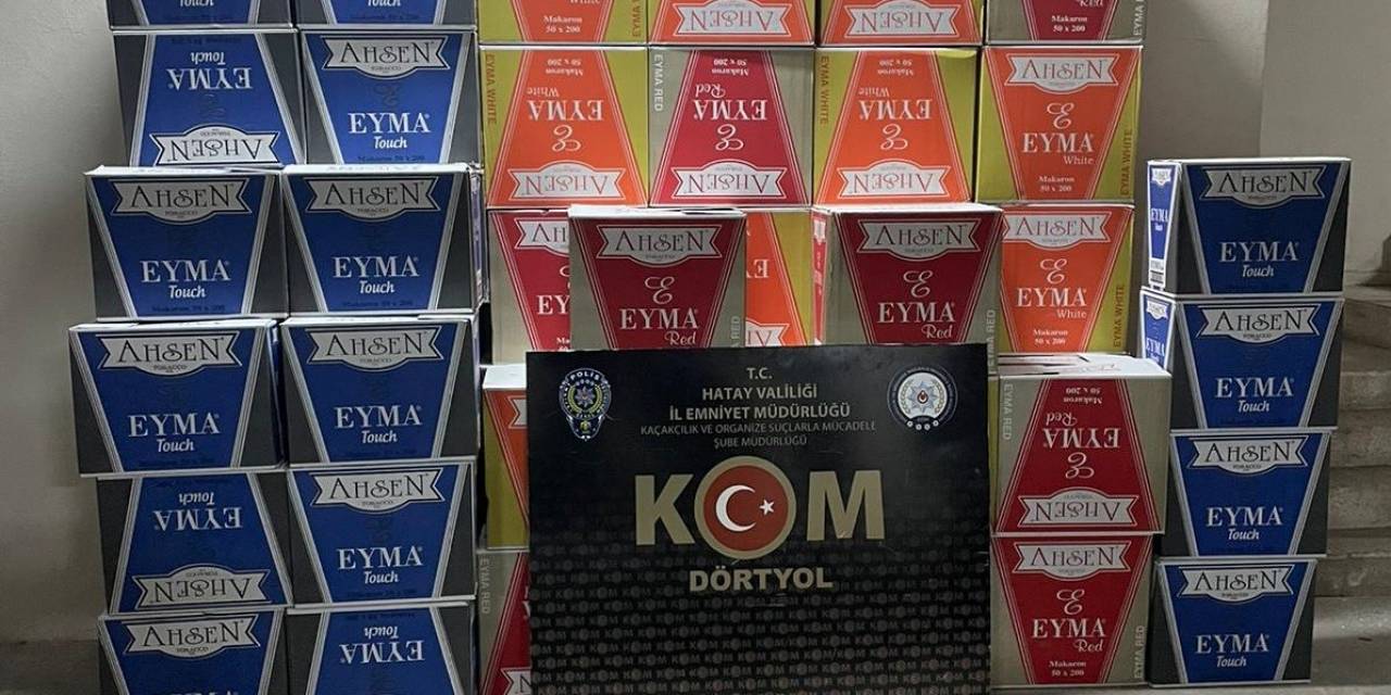 Hatay’da Gümrük Kaçağı Sigara Ve Makaron Operasyonu