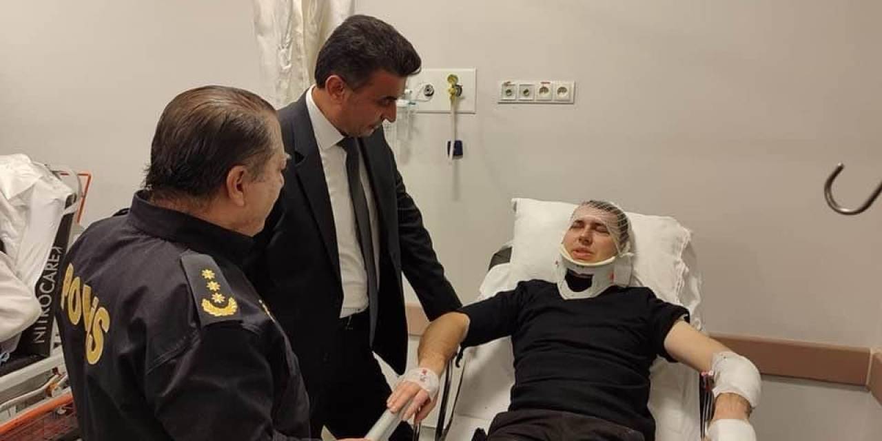 17 Yaşında Direksiyon Başını Geçti, Kaçarken Polisi Yaraladı