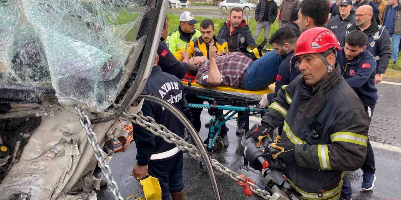 Aydın’da 2 Tır Çarpıştı: 1 Yaralı