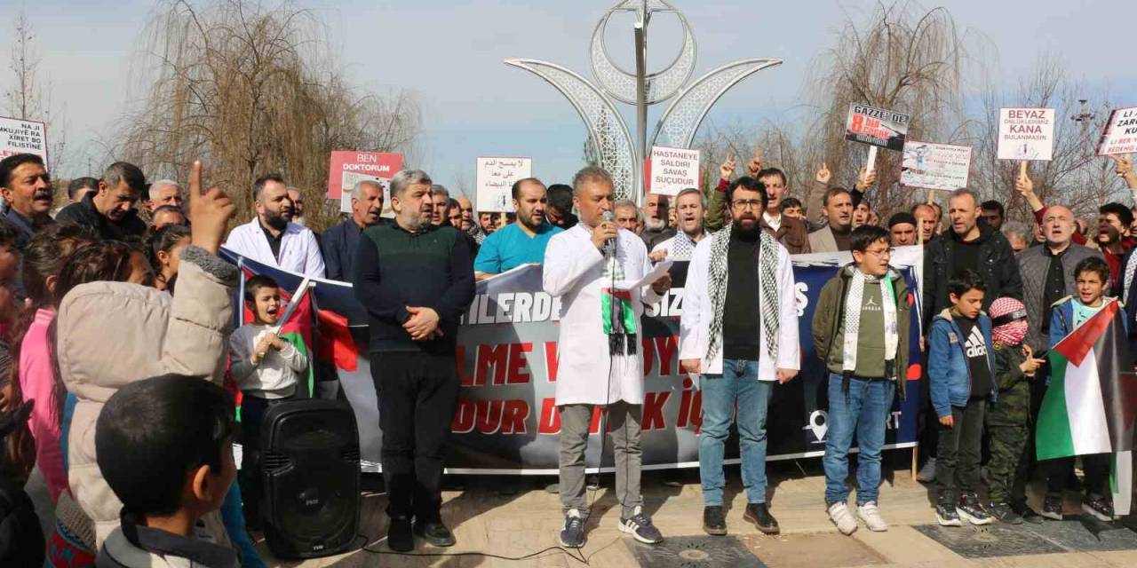 Doktorlar, Kurtalan’da Gazze İçin Yürüyüş Gerçekleştirdi