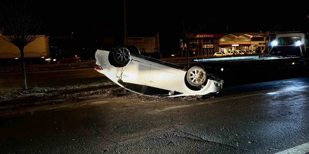 Takla Atan Otomobilden Burnu Bile Kanamdan Çıktı