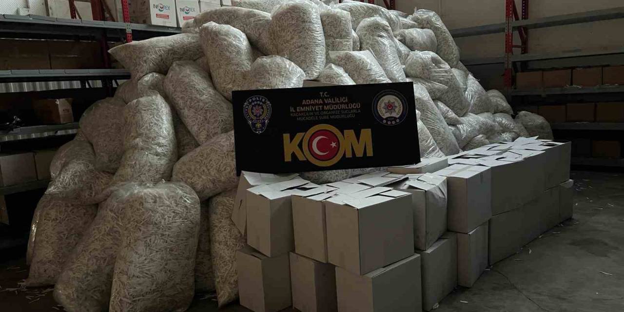 Adana’da 36 Milyon 250 Bin Gümrük Kaçağı Makaron Ele Geçirildi