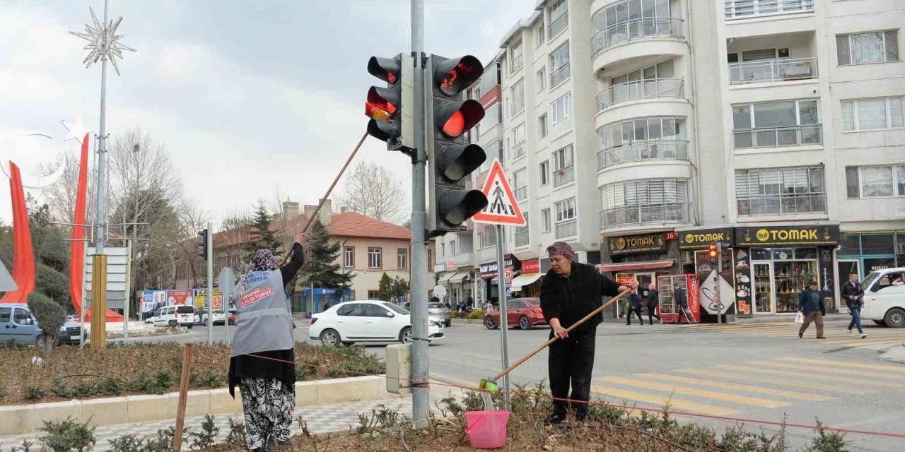 Bozüyük’te Trafik Işıkları Temizleniyor