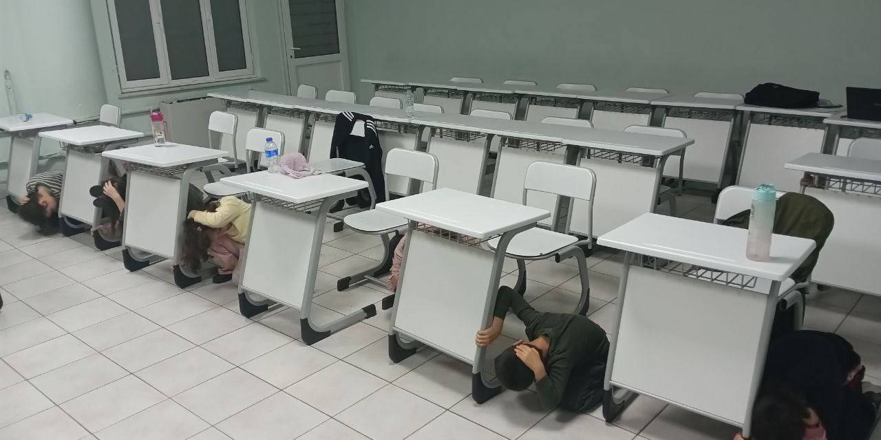 Aydın’da Deprem Anı Tatbikatı Yapıldı