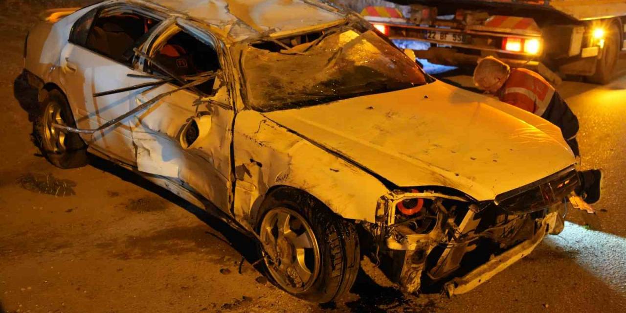 Alkolü Sürücü Takla Attı: 2 Yaralı