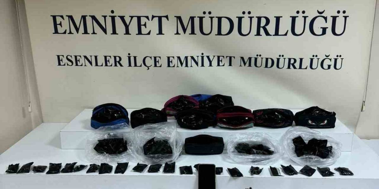 Esenler’de Kalem Kutularından Uyuşturucu Çıktı: 1 Gözaltı