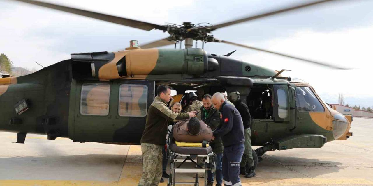 Şırnak’ta Kalp Krizi Geçiren Bir Vatandaş Askeri Helikopterle Hastaneye Ulaştırıldı