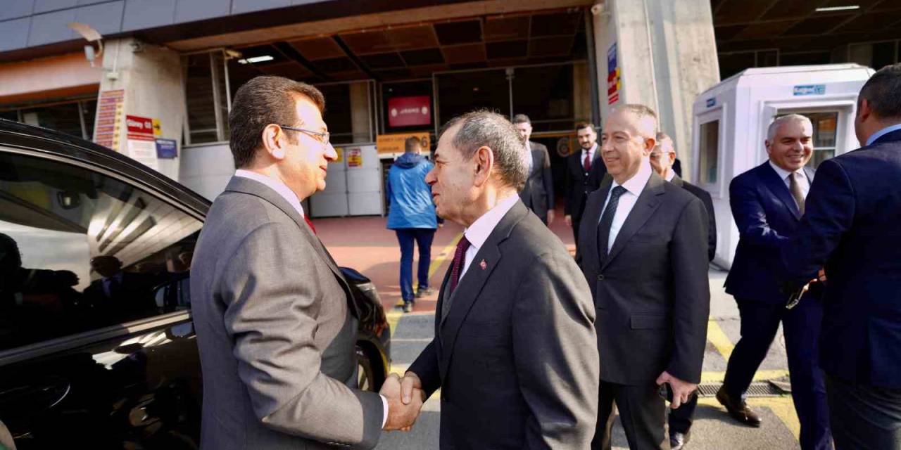 Galatasaray Başkanı Dursun Özbek, İbb Başkanı Ekrem İmamoğlu’nu Ağırladı