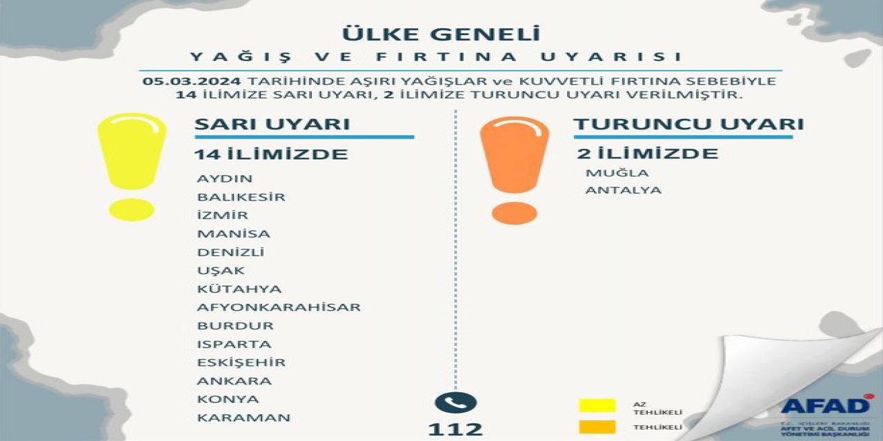 Bakan Yerlikaya’dan 16 İl İçin Yağış Uyarısı