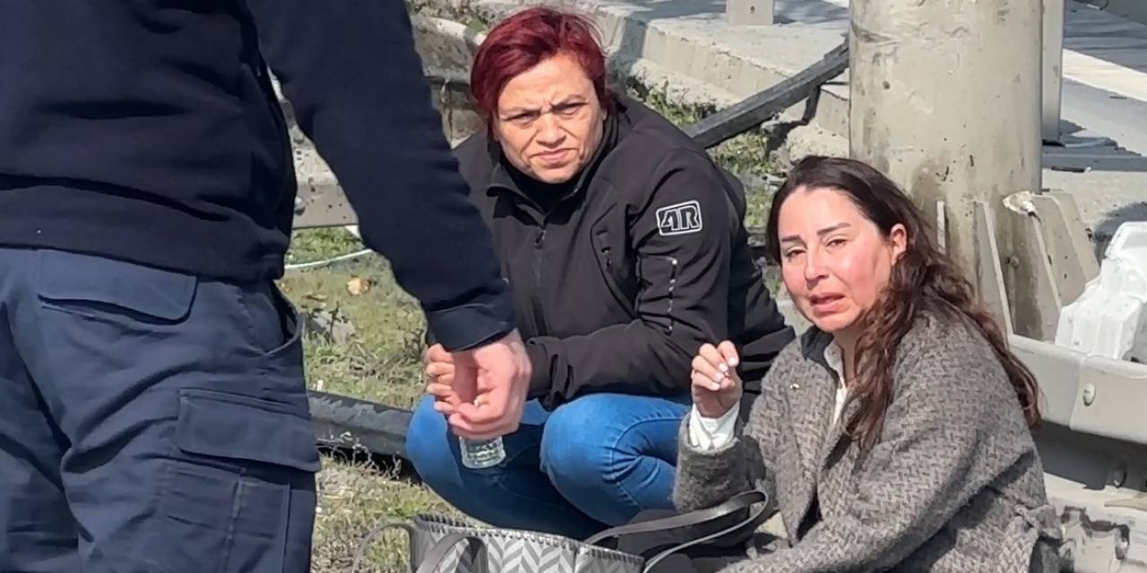 Tem Bağlantı Yolunda Feci Kaza: Burnu Bile Kanamadan Kurtulan Kadın Aracına Bakıp Ağladı
