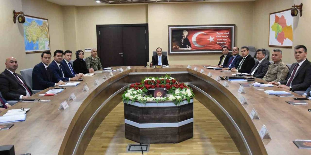 Seçim Güvenliği Toplantısı, Siirt Valisi Kızılkaya Başkanlığında Yapıldı