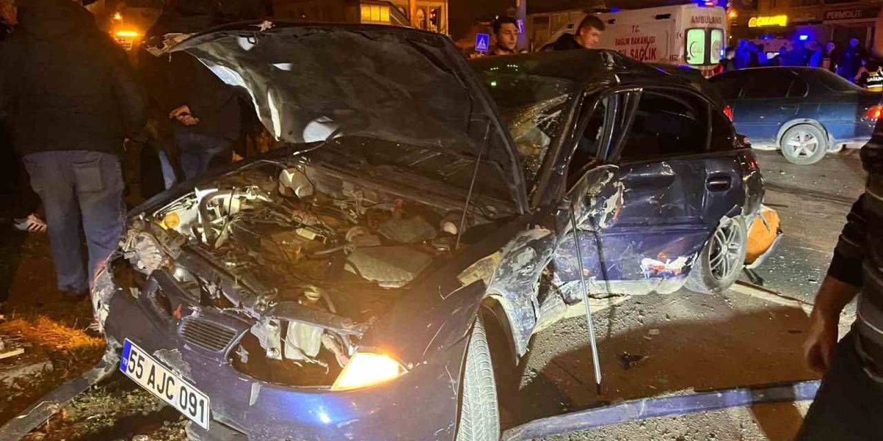 Samsun’da 3 Araçlı Kaza: 5 Yaralı