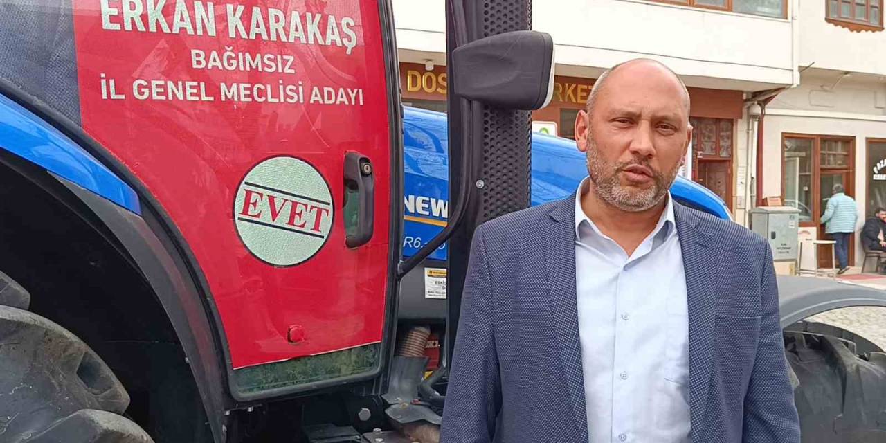 Traktörünü Seçim Arabası Yaptı