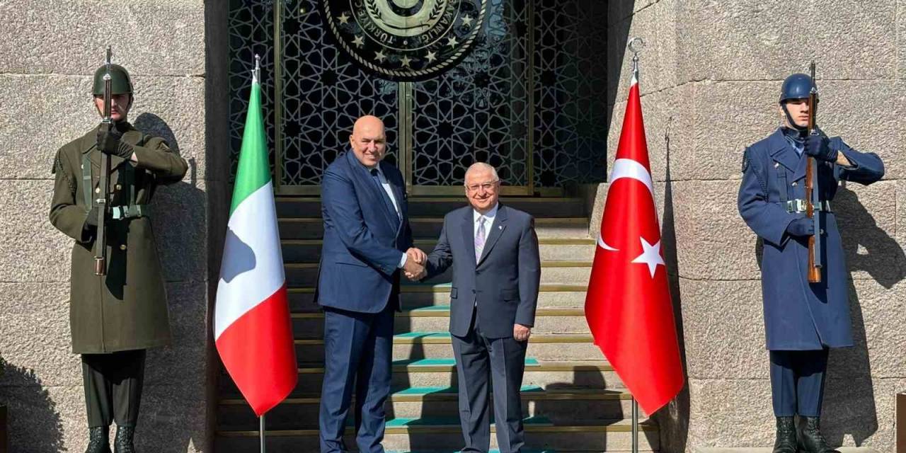 Bakan Güler, İtalyan Mevkidaşı Crosetto İle Bir Araya Geldi