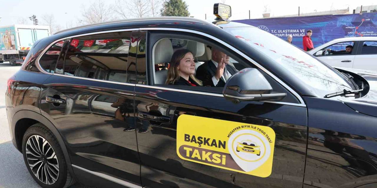 Togg Taksi, Başkan Bıyık Şoför Oldu